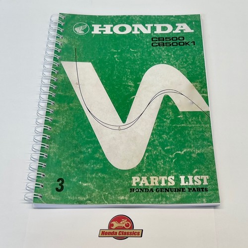 Honda cb500 four elenco - honda, parti